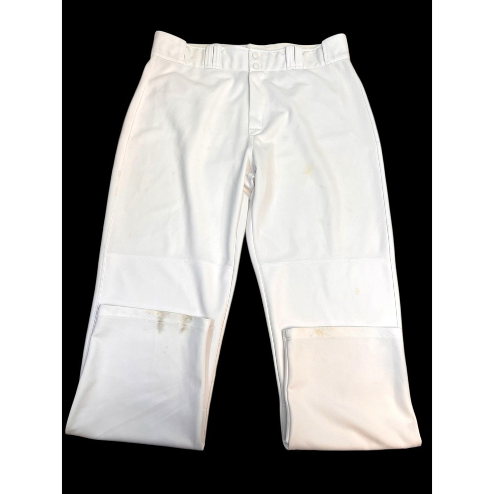 Easton Mens Baseball Pants Full Length Relaxed Fit size XL White‎ Pant Stained